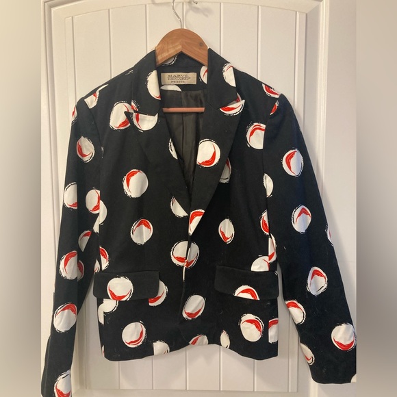 Black Polkadot Blazer - Picture 2 of 5